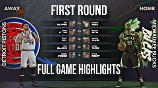 Ep 1  6 PISTONS at 3 BUCKS  The NBA Legend League  SEASON 1 [upl. by Erbua242]