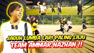 JAGUH LUMBA LARI PALING LAJU TEAM AMMAR NAZHAN   PEREMPUAN ATAU LELAKI LEBIH HEBAT [upl. by Ardnalac786]