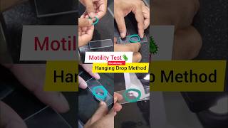 Motility Test 🦠  Hanging Drop Method  MBBS 2nd year practical shorts microbiology bacteria [upl. by Erinn702]