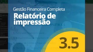 Planilha de Gestão Financeira Completa  Relatório de Impressão [upl. by Eurd]