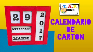 Como hacer un calendario  TAP ZONE [upl. by Aniv10]