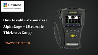 Sonatest AlphaGage  Ultrasonic Thickness Gauge [upl. by Eiramnna]