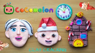 Deck the Halls  Christmas  CoComelon Clay Cracking [upl. by Eyr]