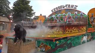 Karussell Kessel Tanz auf der Kirmes in Rhede  Kirmesfahrgeschäft auf Rummelplatz [upl. by Gan]