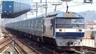 JR貨物 EF210134 トヨタロングパスエクスプレス2053レ 東海道本線 蒲郡駅 [upl. by Arul]