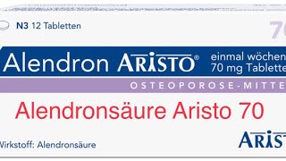 Alendronsäure 70 mg Tabletten Apotheker Beratung [upl. by Dlorej400]