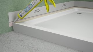 Fitting a Shower Tray  HydroHALT Installation [upl. by Enirtak]