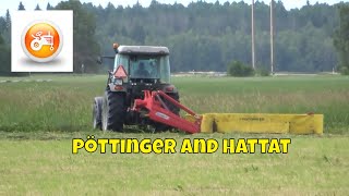 Pöttinger Novadisc 305 mounted mower amp Hattat A110 [upl. by Ermine]