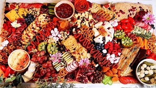 How to make a GRAZING PLATTER  Ultimate Grazing Board for Family Gatherings  charcuterieboard [upl. by Maiga386]