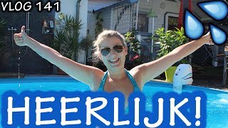 EIGEN ZWEMBAD  VLOG 141 [upl. by Aserret]