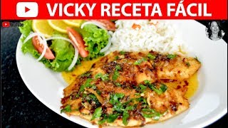 PESCADO A LA MANTEQUILLA  VickyRecetaFacil [upl. by Burr252]