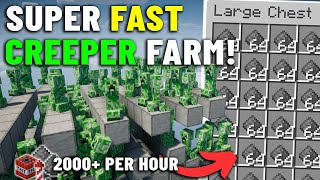 BEST WORKING CREEPER FARM TUTORIAL in Minecraft 121 Unlimited Gunpowder Farm [upl. by Voss]