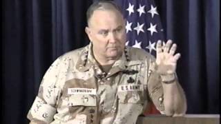 Gen Schwarzkopfs Famed News Conference [upl. by Claudianus]