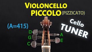 5 String Cello Tuner  Piccolo Cello Tuning Pizzicato A415 [upl. by Doss]