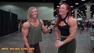 2019 LA FIT EXPO IFBB Womens Physique Pros Brooke Walker amp Katie Lee [upl. by Amero]