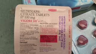 Sildenafil Citrate Tablets IP tablets ip 100mg how to Uses  Vigore 100 mg red tablet uses in hindi [upl. by Nurav]