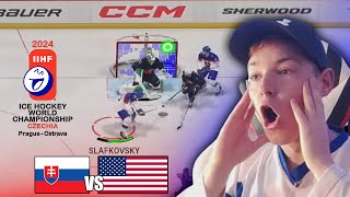 MS v hokeji 2024  Slovensko  USA NHL 24 [upl. by Delaryd]