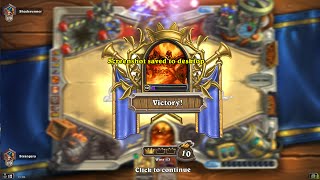 Hearthstone Majordomo Executus Card Gameplay [upl. by Ahsonek909]