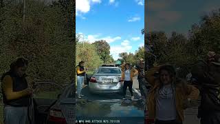 Watch the scammer’s reaction when he sees the dashcam [upl. by Eicart]