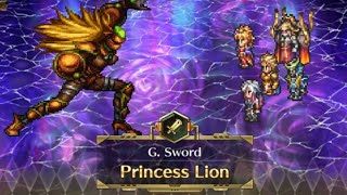 SaGaRS RememBrance Battle  Princess Lion LV25  GSword Team [upl. by Shane149]