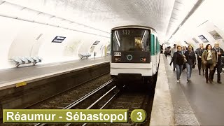 Réaumur  Sébastopol  Ligne 3  Métro de Paris  RATP MF67 [upl. by Alexandr692]