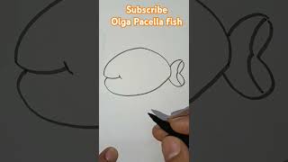 Olga Pacella Fish 🐠🐋🐟 shortsvideo drawing shortsviral art easydrawing ytshortsvideo shorts [upl. by Odrahcir]