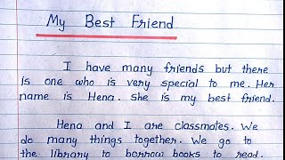 Essay Writing  quotMy Best Friendquotessaywriting writing bestfriend friends [upl. by Tory]