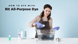 How to Dye with Rit AllPurpose Liquid Dye [upl. by Areht]