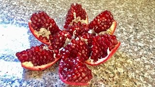 Best way to remove seeds from a pomegranate [upl. by Cadmar]