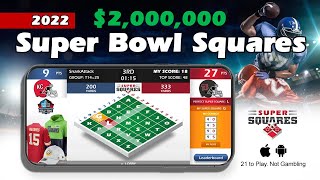 Best Free Super Bowl Squares App for 2022  Super Bowl LVI  Football [upl. by Torrie800]