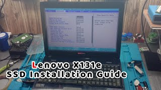 Lenovo X131e  SSD Replacement Guide  Tech Tips  Computer Repair [upl. by Jonie]