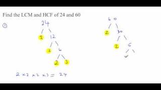 Highest Common Factor HCF Lowest Common Multiple LCM [upl. by Yreneh]