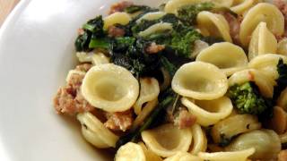 Orecchiette with Sausage and Broccoli Rabe Recipe  by Laura Vitale  Laura in the Kitchen Ep140 [upl. by Attenauqa]