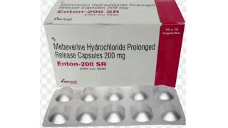 Enton 200 SR Capsules Mebeverine Hydrochloride Prolonged Release Capsules 200 mg [upl. by Narra]