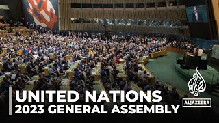 UN General Assembly 78th session World leaders to convene as divides deepen [upl. by Nerred]