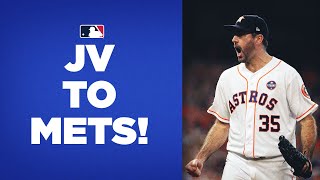 Justin Verlander to the Mets JV reportedly signs with New York Verlanders Astros Highlights [upl. by Ennovyahs879]