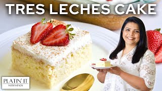 Tres Leches Cake Recipe How to Make Tres Leches Cake From Scratch Di Kometa Dishin With Di  137 [upl. by Anidam]