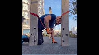 Resistance band chest press exercise strengthcoach exerciseideas chestpress [upl. by Steere]