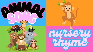 🐾 Animal Adventure Song Fun amp Easy Nursery Rhyme for Kids 🌳🎉 [upl. by Einattirb]