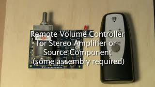 Remote Volume Controller for Audio Amps amp Source Components [upl. by Downey]