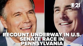 Presidential race receives 71000 more votes than Senate race in Pennsylvania recount underway [upl. by Ssegrub]