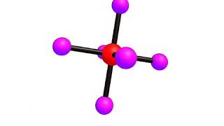 SF6  Sulphur Hexafluoride  3D structure  inorganic chemistrySulphur Moleculesball and stick [upl. by Nonek]