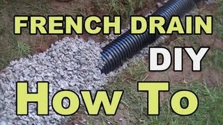 DIY FRENCH DRAIN PROJECT [upl. by Leciram]