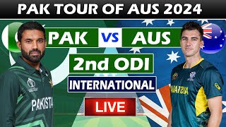 🔴Live australia vs pakistan 2024 2nd ODI pak vs australia live match today [upl. by Veradi]