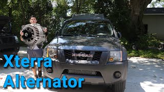 How To Replace An Alternator In A Second Gen XterraFrontierPathfinder [upl. by Shiri]