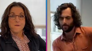 Penn Badgley Does the Elaine Dance in Front of Julia LouisDreyfus [upl. by Neelav14]