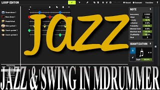 Creating Jazz Rhythms in MDrummer [upl. by Darian]