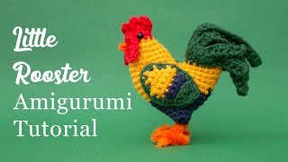 Rooster Amigurumi Crochet Tutorial [upl. by Wilcox]