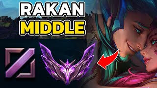 RAKAN MIDDLE MASTER GAMEPLAY LOL OFFMETA BUILDGUIDE HOW TO PLAY RAKAN MIDDLE [upl. by Karlow816]