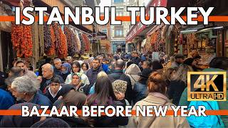 ISTANBUL TURKEY CITY CENTER EMINONU BAZAARSIRKECI 4K VIDEO ULTRA HD WALKING TOUR IN OLD CITY [upl. by Douglas204]